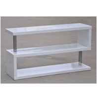 S-shaped bookshelf