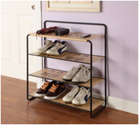 Four-layer shoe rack