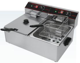 Electric Twin-Tank Fryer 589*425*295mm