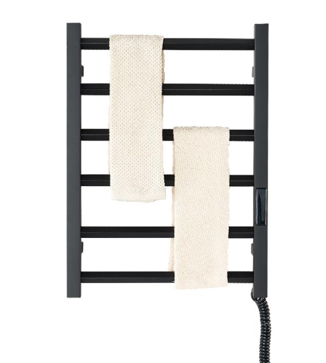 Electric Towel Drying Rack，Spraying (Black),Low Carbon Steel,600*450mm