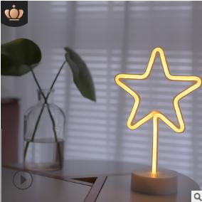 LED neon battery + usb with base