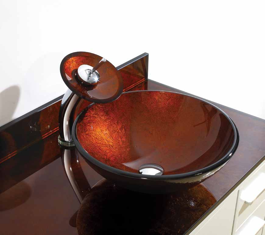Bathroom-12251 Series-Glass art basin (COMESOON.COM)