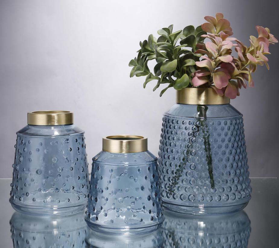 Glass Decorations/Glass Vase d:13.5 h:15cm