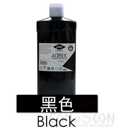 Acrylic paint, Black