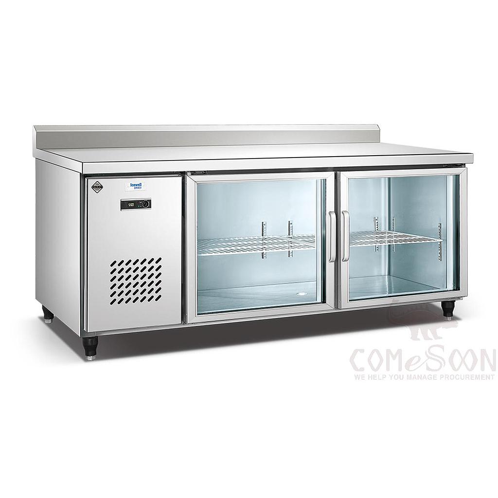 Copper Tube Working Table With Glass Door 1800*800*800mm