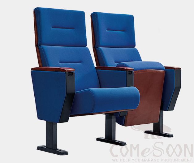 Auditorium Chair，High-Density Cold And Hot Foaming Stereotyped Sponge + Anti-Fouling Fabric