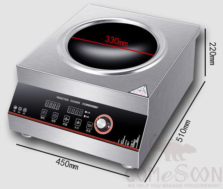 Induction Stove L540*W450*H215mmmm, 6KW/220kw