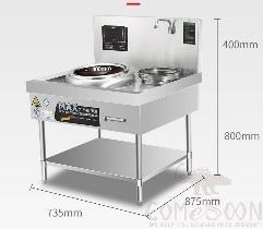 Chinese Cooking Range L900*W950*H（800+400）mm, 8KW
