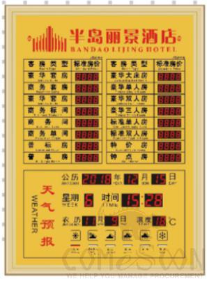 Room Price Board - House price electronic board - Size(mm)：L1200*W800*H45