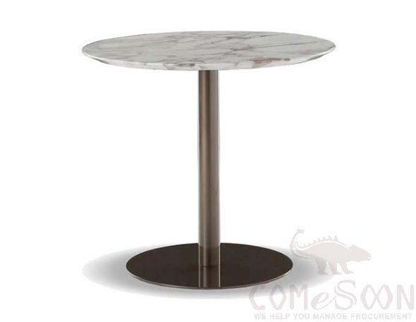 Outdoor table-φ50cm,rock board + metal base,φ50*55cm