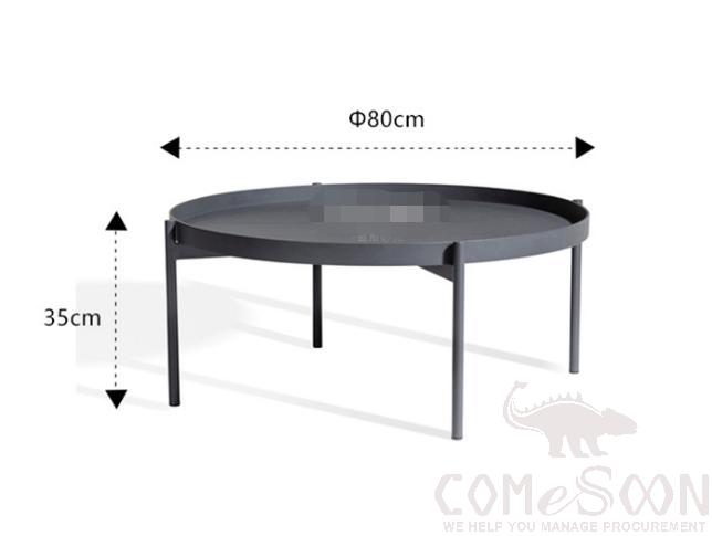 Outdoor Table-φ80cm,metal frame,φ80*35cm