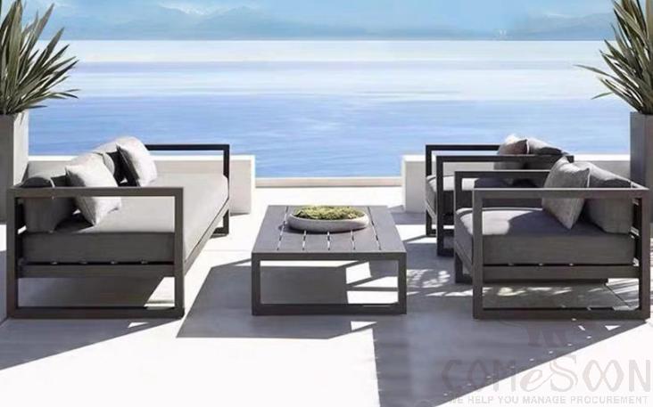 Outdoor tables and chairs,high density sponge,140*75*70cm