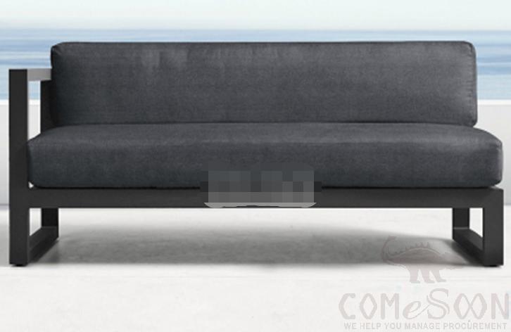 Outdoor metal sofa-135cm,high density sponge,135*75*70cm