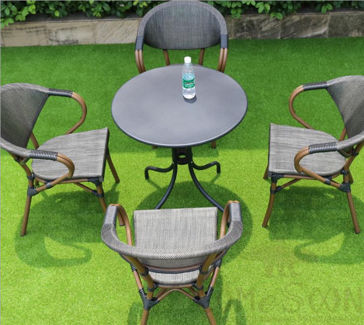 Outdoor tables and chairs