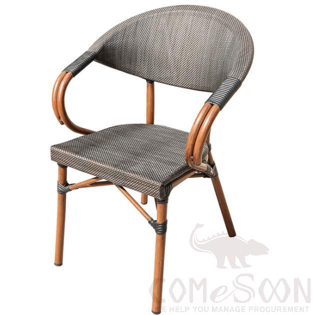 Outdoor rattan mesh chair