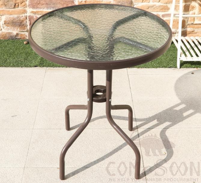 Outdoor glass table-φ60cm
