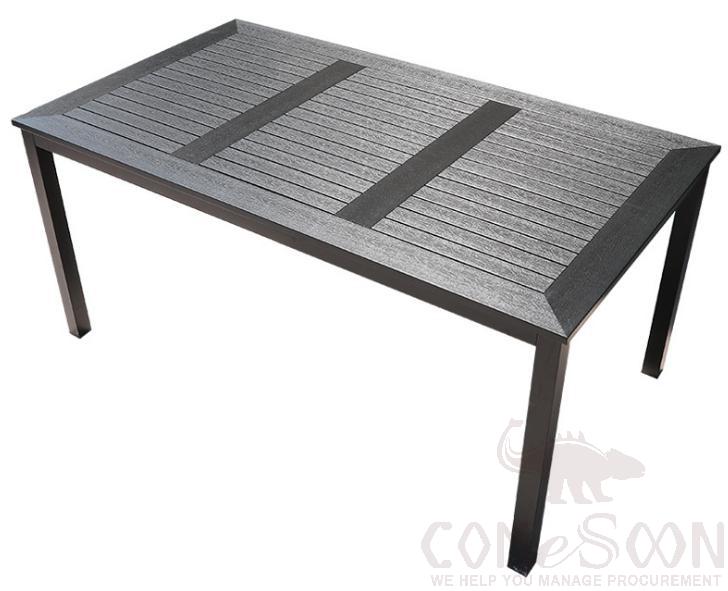 Plastic wooden table-160*90cm