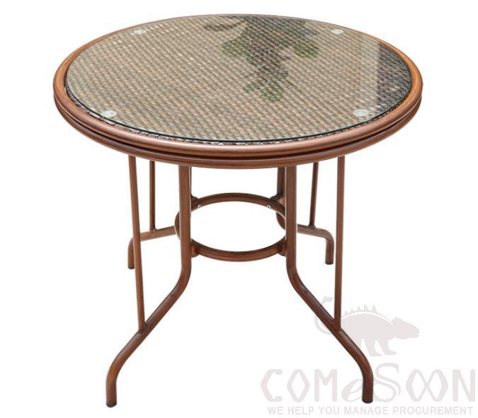 Outdoor rattan table-φ80cm