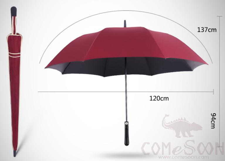 Umbrella,D120cm*8K,Wine Red Vinyl Backing