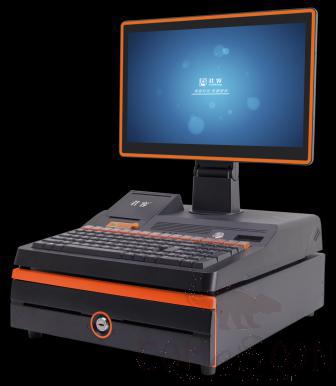 Windows System Integrated Cash Register C558 ，15.6 ，Black + Orange