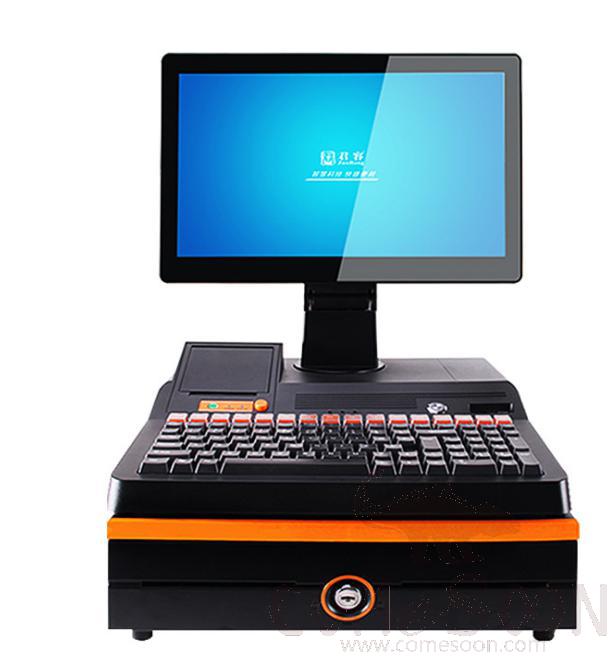 Windows System Integrated Cash Register Tp13 ，13.3，Black + Orange