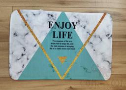40X60 Printed Floor Mat-Marble Blue