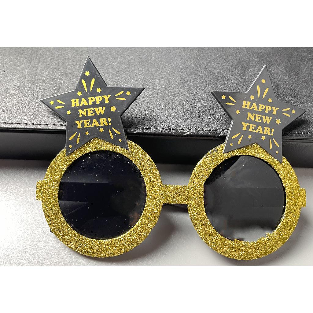 New Year Glasses ，Gold