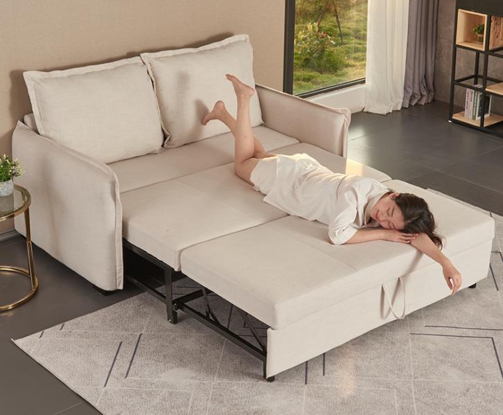 Sofa bed-technological velvet-Sofa:205*100*90cm Bed:180*205cm
