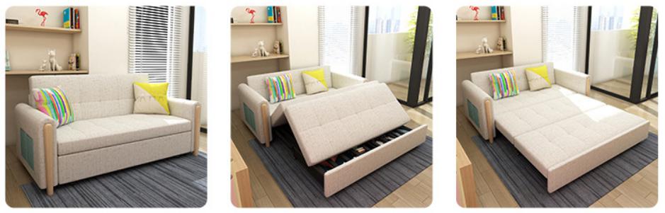 Sofa bed-cotton linen-Sofa:180*90*87cm Bed:150*190cm