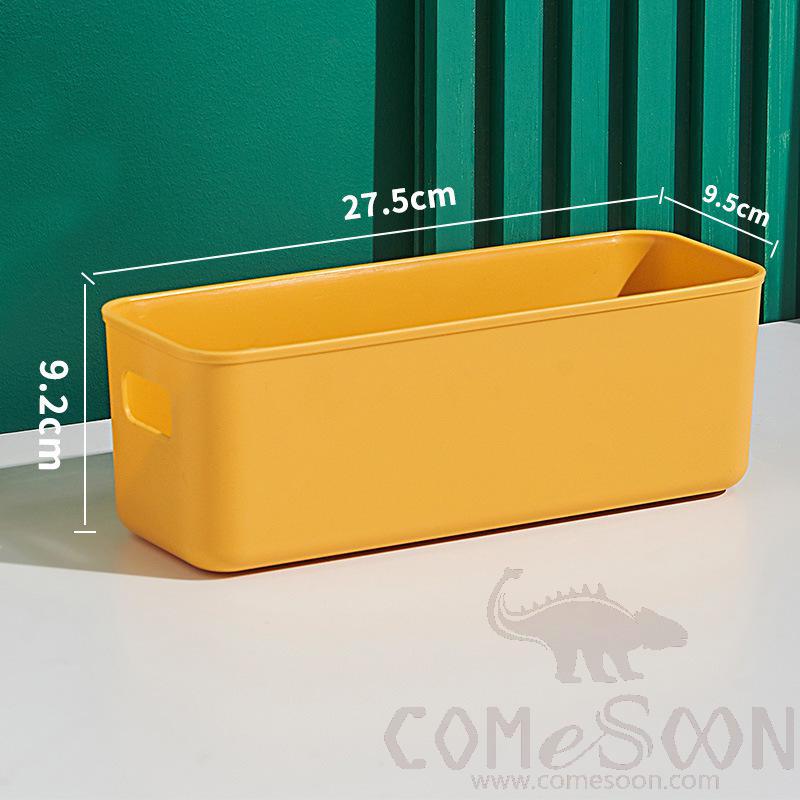 Yellow Storage Box without Cover-9.5*27.5*9.2 CM,PP