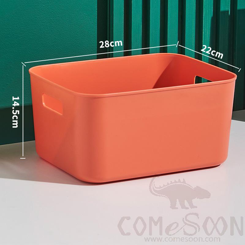 Orange Storage Box without Cover-22*28*14.5 CM,PP