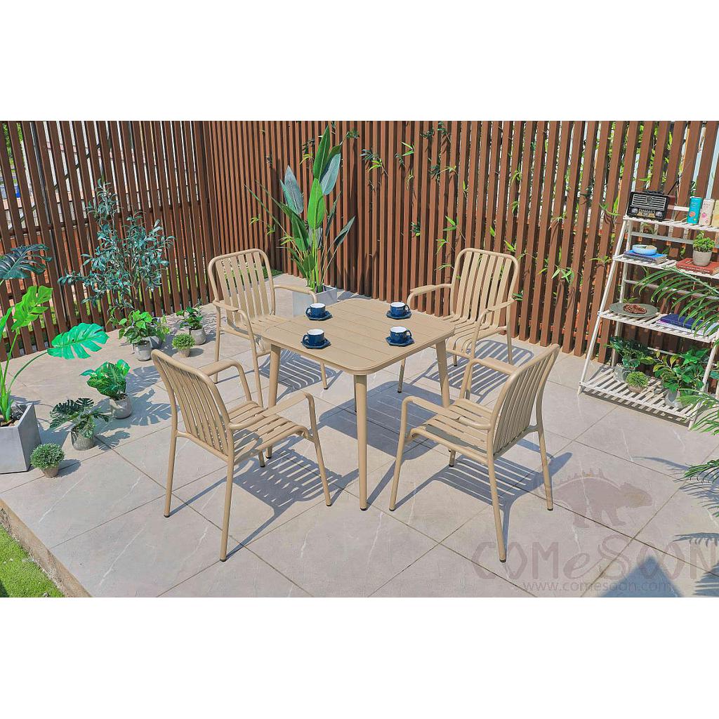 Aluminum alloy outdoor chair-62*60*85cm-AD-303