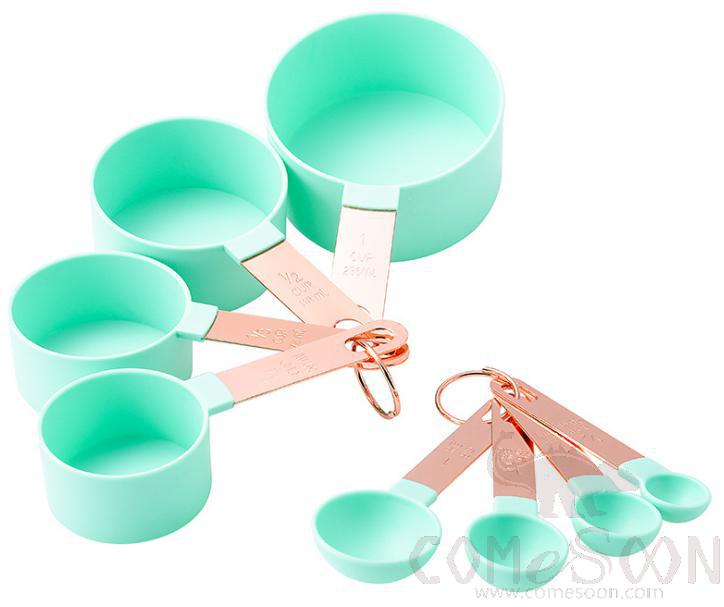 Measuring Cup &amp; Spoon Set-blue