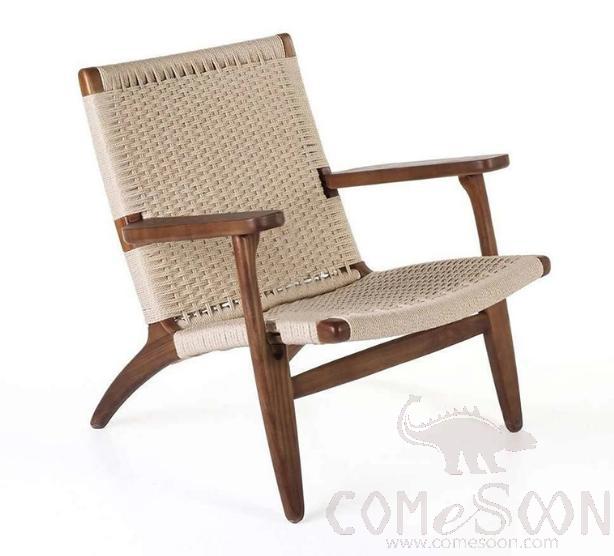 Hemp rope solid wood lounge chair-65*65*74cm