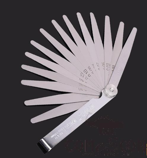 Feeler Gauge 14Pcs，Spring Steel Sheet