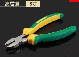 Diagonal Pliers 8&quot;，High Carbon Steel + Pp &amp; Tpr Handle