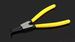 External Bent Circlip Pliers 7&quot;，Cr-V Alloy Steel