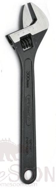 Black Adjustable Wrench 8&quot;，55# Steel