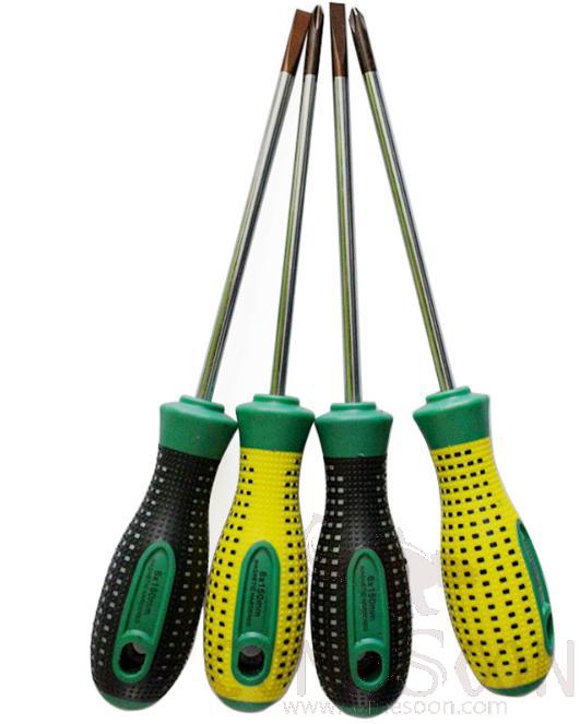 Phillips Screwdriver 6X250mm，S2 Steel + Tpr Plastic Handle