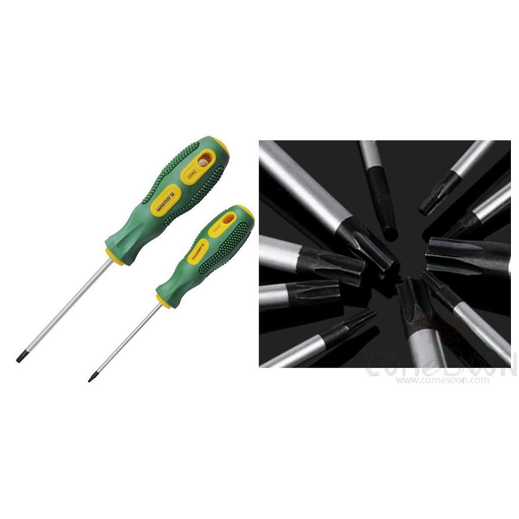Torx Screwdriver T40，Chrome Vanadium Steel + Plastic Handle
