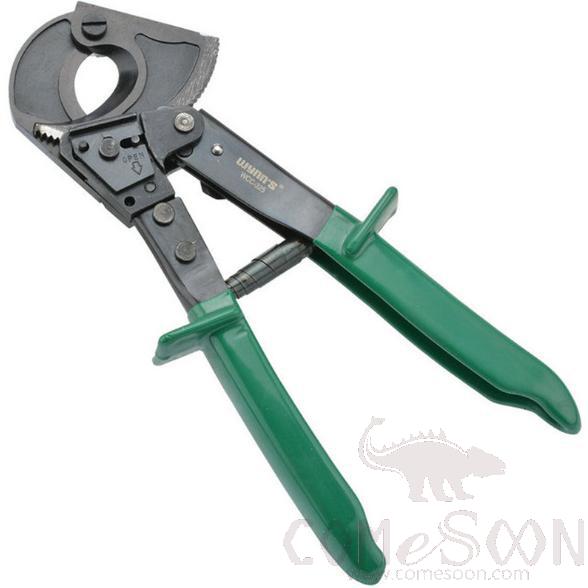 Ratchet Manual Cable Cutter  150mm²，Chrome Vanadium Steel + Rubberized Handle