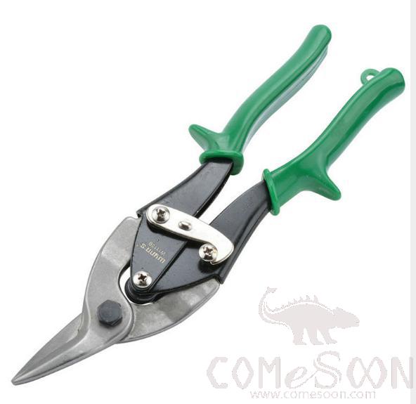 Aviation Shear 10 (Left Curved Cutting Head)，High Carbon Steel + Rubberized Handle