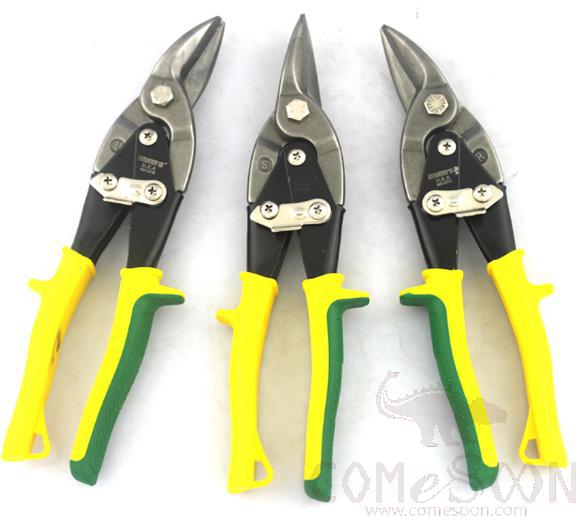 Aviation Shear 10 (Right Elbow)，Chrome Vanadium Steel + Rubberized Handle