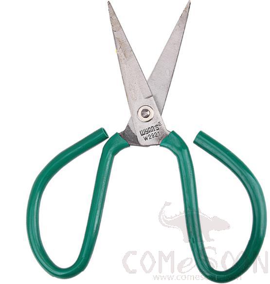 Scissors 186mm，Stainless Steel + Rubberized Handle