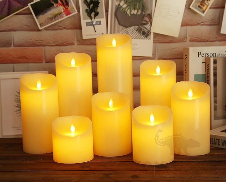 LED Candle-0.5W，D7.5*15 cm，3*AAA Battery