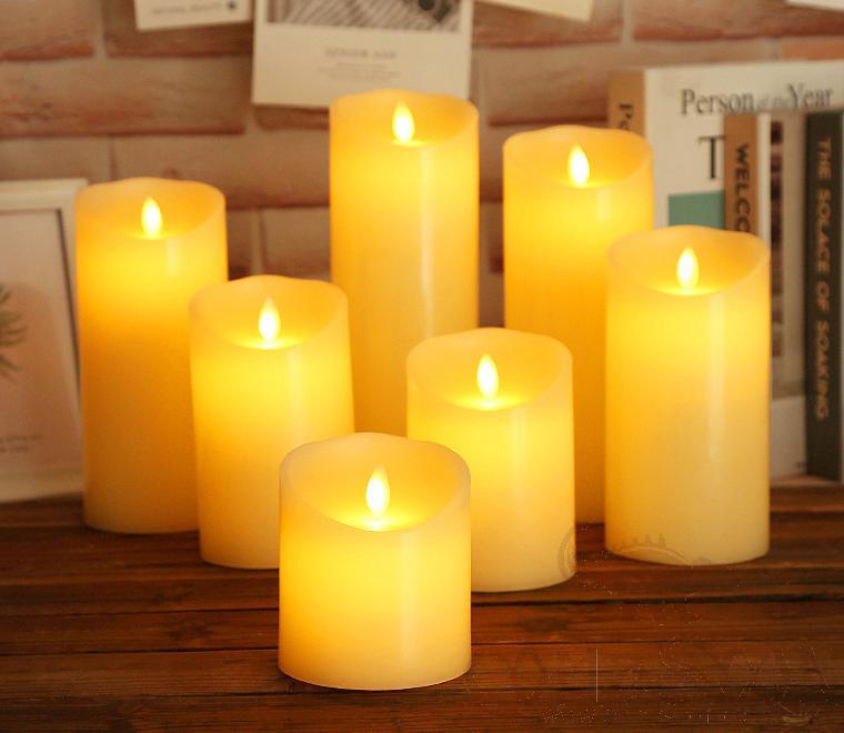LED Candle-0.5W，D9*10 cm，3*AAA Battery