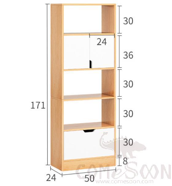 Nordic bookcase-50*24*171cm