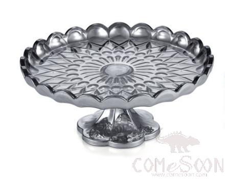 Angelica Grey 30CM Big Plate High Feet