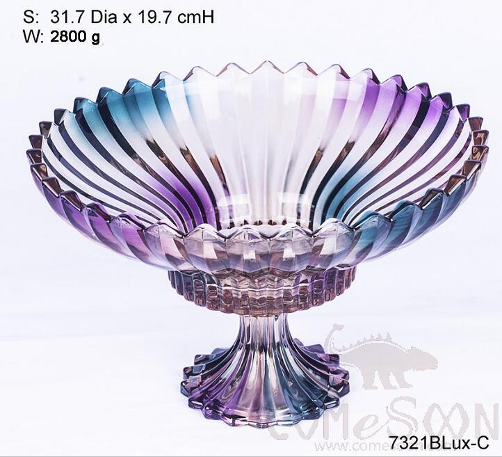Colored glaze 32CM Agni Large Fruit Bowl