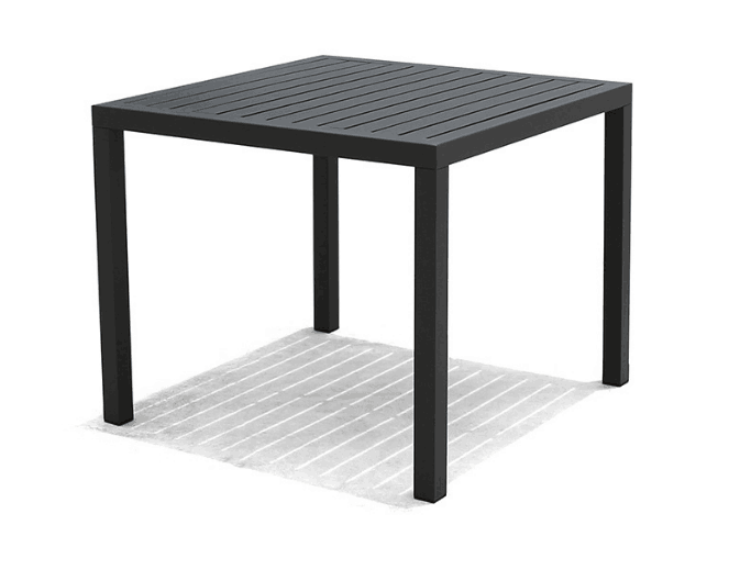 Aluminum alloy outdoor table-90*90*75cm